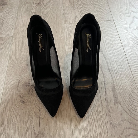 Women 12cm/4.72 Inch Pointed Toe High Heel Pumps Sexy Slip Stiletto Mesh Sz.7 US - Picture 4 of 9